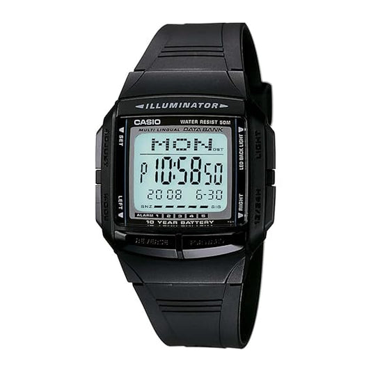Casio Vintage Quartz Grey Dial Digital Resin Unisex Watch – DB23