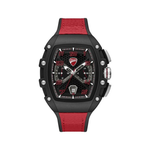 Ducati Extreme Sports Black Dial Black Silicone Strap Multifunction Quartz Watch For Men DTWGC0002804W