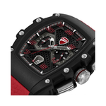 Ducati Extreme Sports Black Dial Black Silicone Strap Multifunction Quartz Watch For Men DTWGC0002804W