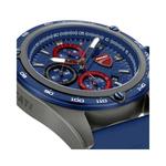 Ducati Extreme Sports Blue Dial Blue Silicone Strap Chronograph Watch For Men DTWGC0004302W
