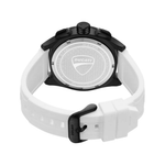 Ducati Extreme Sports Silicone Strap Chronograph White Dial White Watch For Men DTWGC0004304W