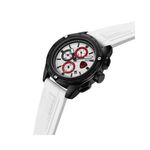 Ducati Extreme Sports Silicone Strap Chronograph White Dial White Watch For Men DTWGC0004304W
