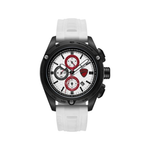 Ducati Extreme Sports Silicone Strap Chronograph White Dial White Watch For Men DTWGC0004304W