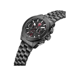 Ducati Supermotos Chronograph Stainless Steel Strap Black Dial Black Watch For Men DTWGI0002201W