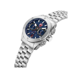 Ducati Supermotos Blue Dial Silver Stainless Steel Strap Quartz Chronograph Men's Watch DTWGI0002203W