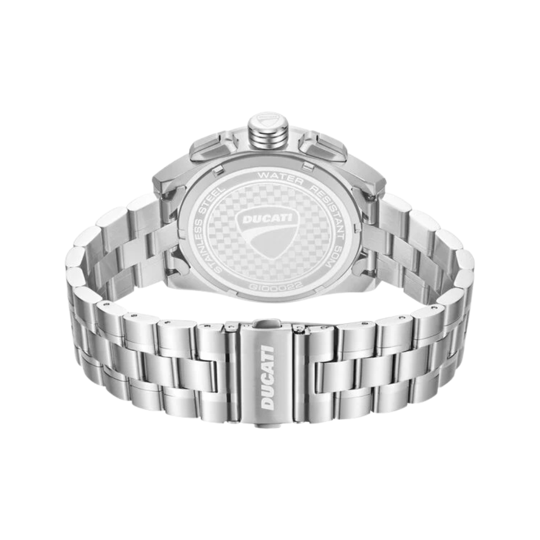 Ducati Supermotos Blue Dial Silver Stainless Steel Strap Quartz Chronograph Men's Watch DTWGI0002203W