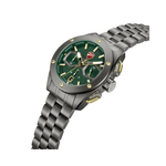 Ducati Supermotos Chronograph Green Dial Grey Stainless Steel Strap Men's Watch DTWGI0002204W