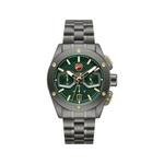 Ducati Supermotos Chronograph Green Dial Grey Stainless Steel Strap Men's Watch DTWGI0002204W