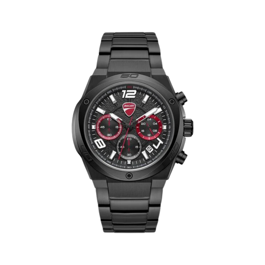 Ducati Extreme Sports Stainless Steel Chronograph Black Dial Black Men's Watch DTWGI0002402W