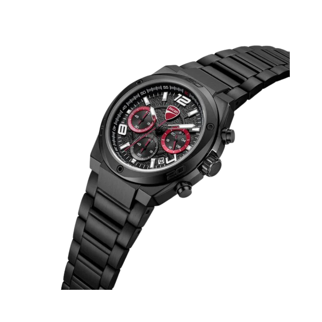 Ducati Extreme Sports Stainless Steel Chronograph Black Dial Black Men's Watch DTWGI0002402W