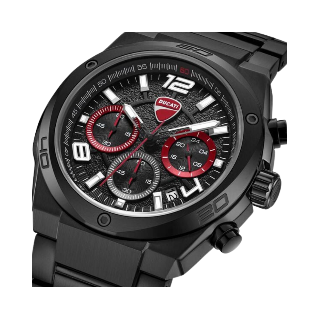 Ducati Extreme Sports Stainless Steel Chronograph Black Dial Black Men's Watch DTWGI0002402W