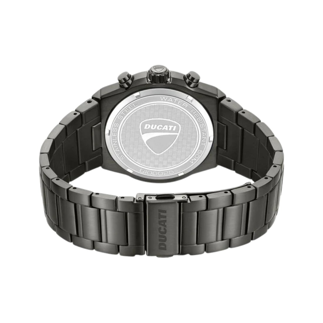 Ducati Supermotos Black Dial Black Stainless Steel Strap Quartz Chronograph Men's Watch DTWGI0002503W