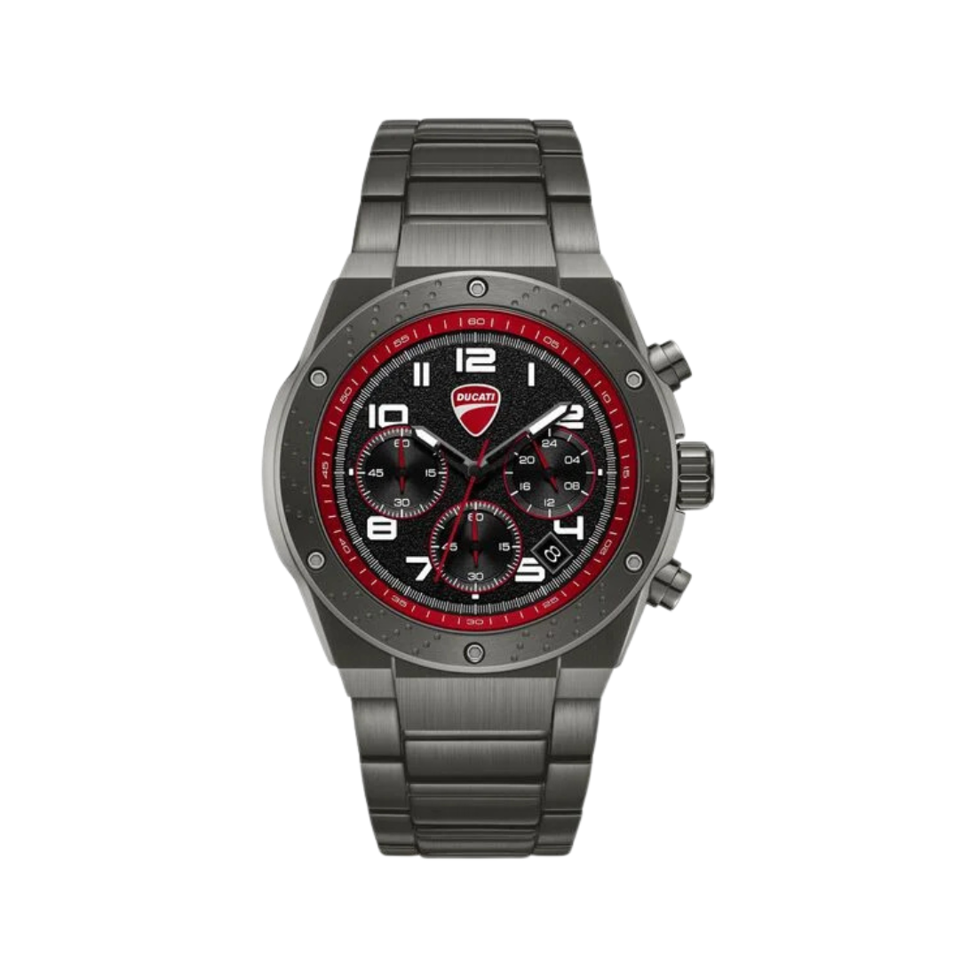 Ducati Supermotos Black Dial Black Stainless Steel Strap Quartz Chronograph Men's Watch DTWGI0002503W
