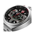 Ducati Corse Black Dial Silver Quartz Chronograph Stainless Steel Strap Watch For Men DTWGI0004001W