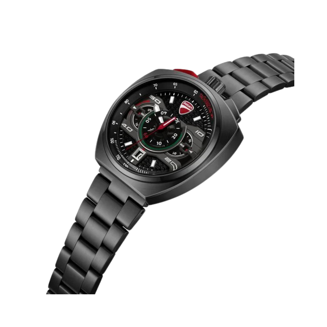 Ducati Corse Black Dial Black Stainless Steel Strap Quartz Chronograph Men's Watch DTWGI0004002W
