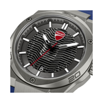 Ducati Touring Grey Dial Blue Silicone Strap Watch Quartz Analog For Mens Watch DTWGN0002702W