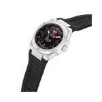 Ducati Touring Black Dial Black Silicone Strap Watch Quartz Analog For Men DTWGN0002703W