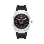 Ducati Touring Black Dial Black Silicone Strap Watch Quartz Analog For Men DTWGN0002703W