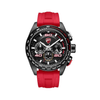 Ducati Extreme Sports Black Case Chronograph with Red Rubber Strap Men's Watch DTWGO0001701W