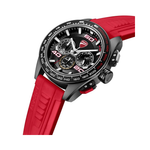 Ducati Extreme Sports Black Case Chronograph with Red Rubber Strap Men's Watch DTWGO0001701W