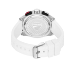 Ducati Extreme Sports Black Dial Chronograph in Steel Case with White Rubber Strap Mens Watch DTWGO0001702W