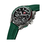 Ducati Extreme Sports Grey Case in Green Rubber Strap Mens Watch DTWGO0001704W