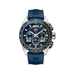 Ducati Extreme Sports Steel Chronograph Blue Dial and Rubber Strap Mens Watch DTWGO0001705W