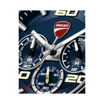 Ducati Extreme Sports Steel Chronograph Blue Dial and Rubber Strap Mens Watch DTWGO0001705W