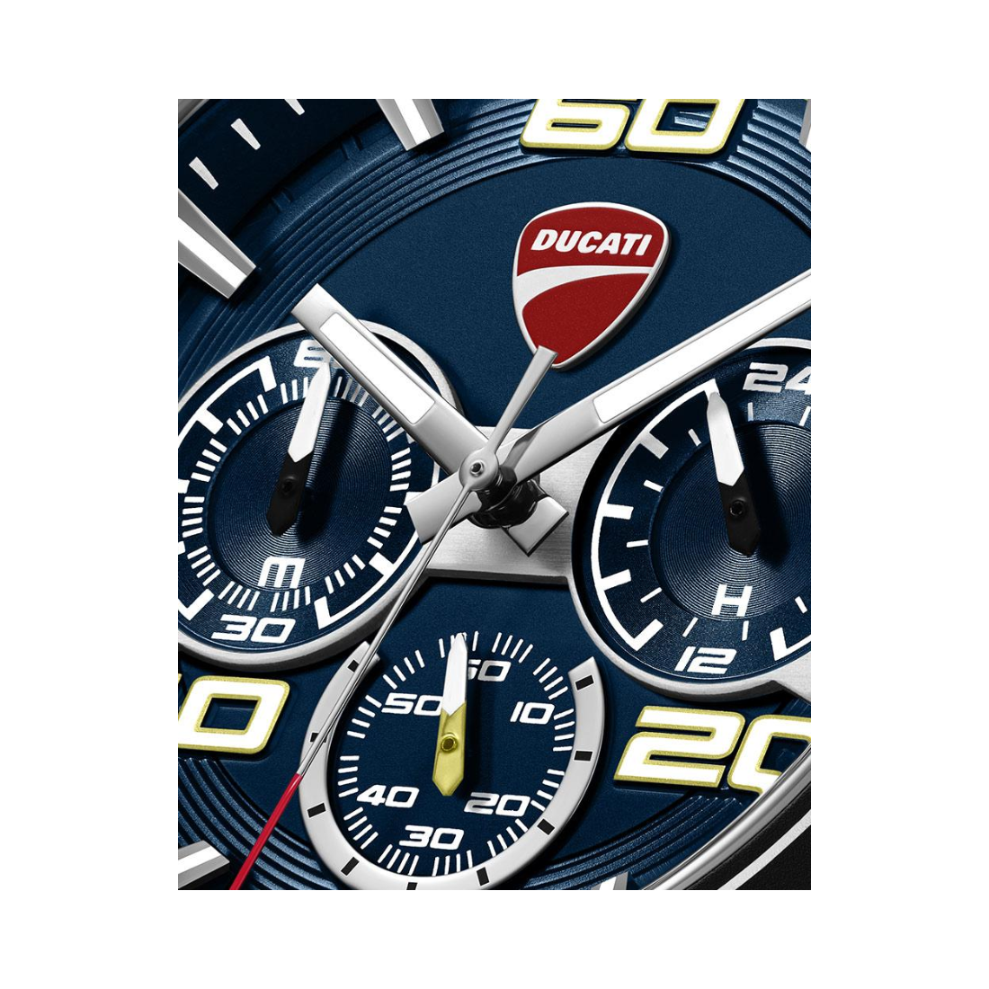 Ducati Extreme Sports Steel Chronograph Blue Dial and Rubber Strap Mens Watch DTWGO0001705W