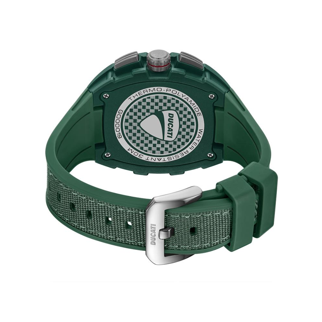 Ducati Supermotos Green Dual Time Mens Watch DTWGO0001904W