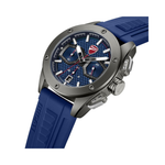 Ducati Supermotos Grey Case and Blue Rubber Strap Chronograph Mens Watch DTWGO0002205W