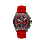 Ducati Supermotos Grey Case and Red Rubber Strap Chronograph Mens Watch DTWGO0002206W