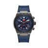 Ducati Supermotos Black and Blue Dial Chronograph in Nylon Cum Rubber Strap Mens Watch DTWGO0002502W