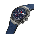 Ducati Supermotos Black and Blue Dial Chronograph in Nylon Cum Rubber Strap Mens Watch DTWGO0002502W
