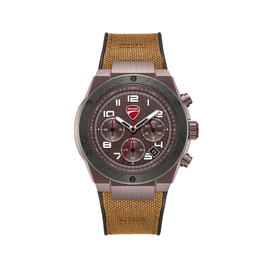 Ducati Supermotos Brown Dial and Case Chronograph Mens Watch DTWGO0002503W