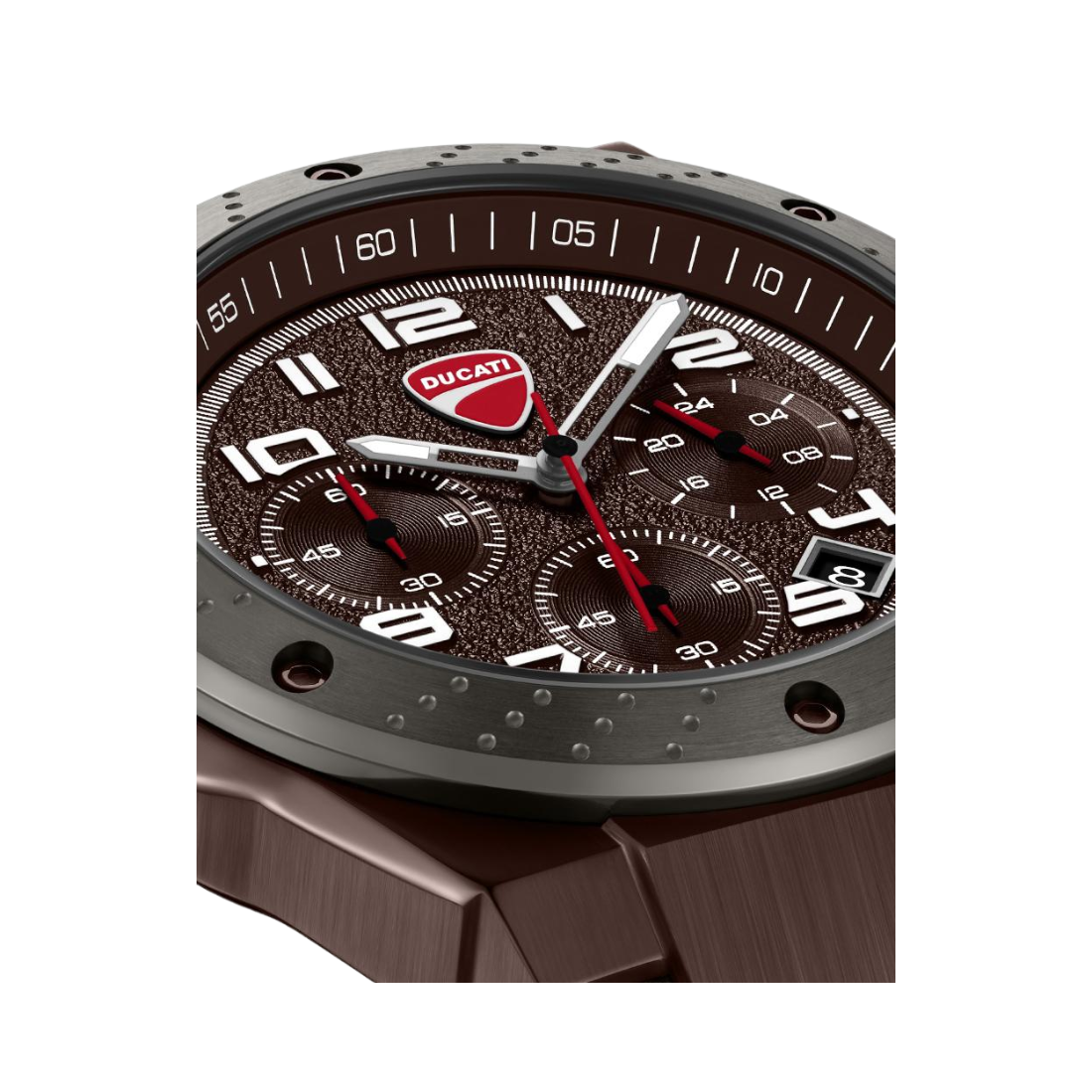 Ducati Supermotos Brown Dial and Case Chronograph Mens Watch DTWGO0002503W