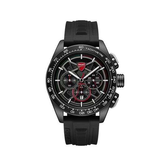 Ducati Extreme Sports Black Dial and Rubber Strap Chronograph Mens Watch DTWGO0003001W