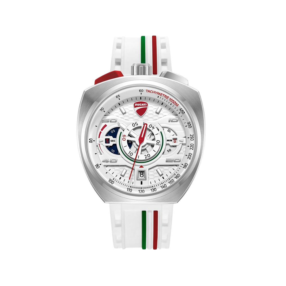 Ducati Corse White and White Strap Chronograph Mens Watch DTWGO0004101W
