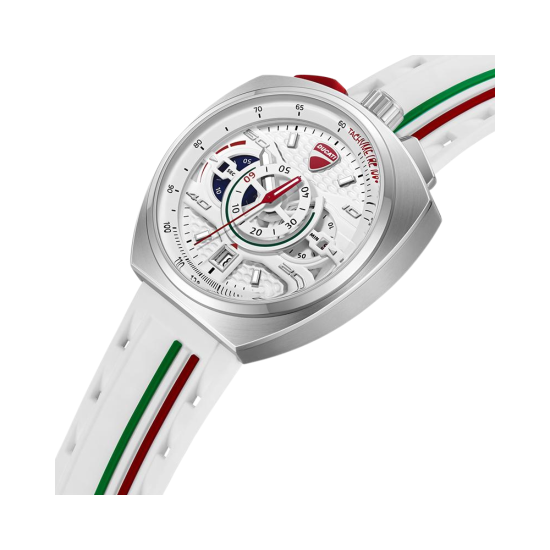 Ducati Corse White and White Strap Chronograph Mens Watch DTWGO0004101W