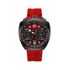 Ducati Corse Black Case and Red Dial with Rubber Strap Chronograph Mens Watch DTWGO0004105W