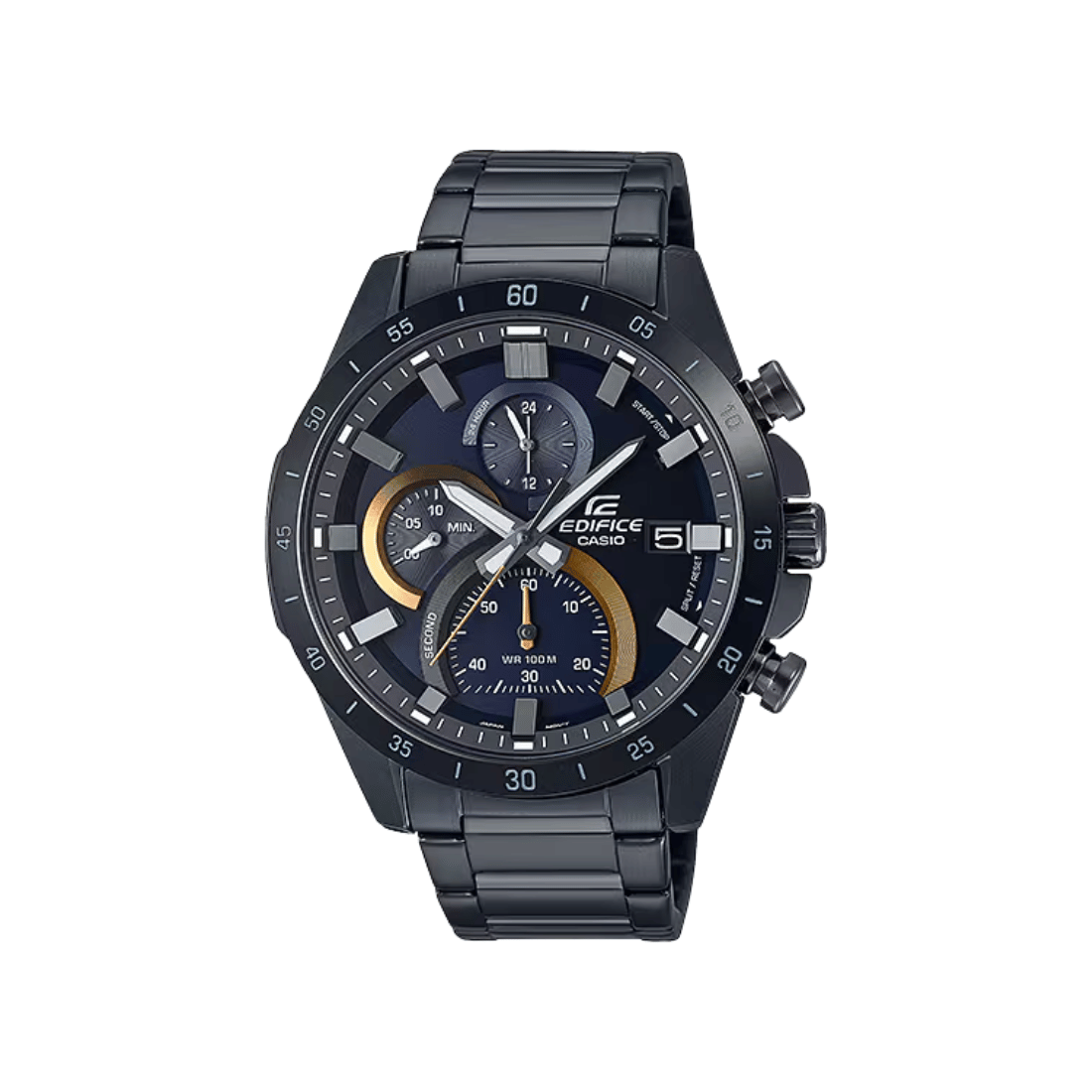 Casio Edifice Standard Chronograph Black Mens Watch ED515 - EFR-571DC-2AV