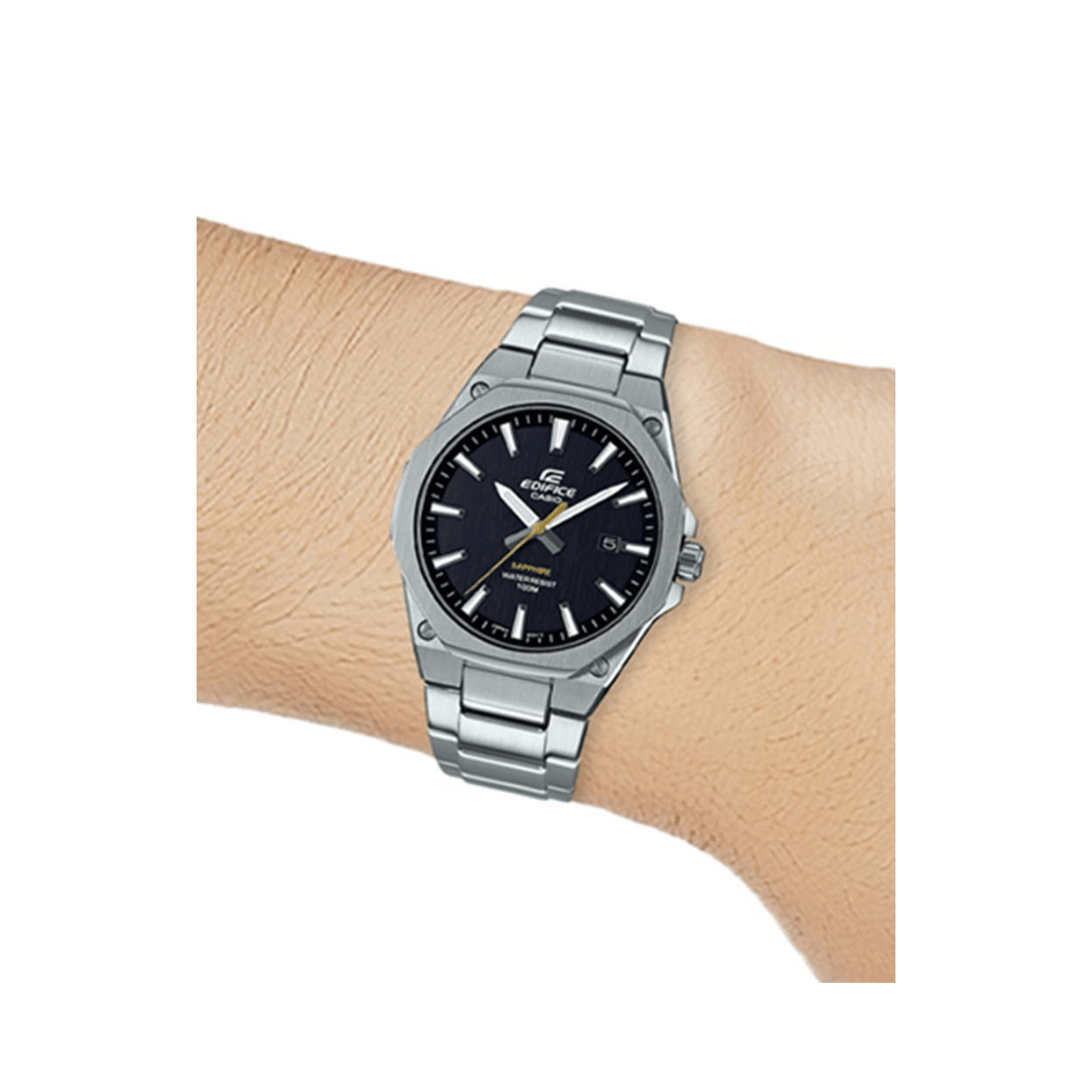 Casio Edifice Sapphire Glass Silver Mens Watch ED539 EFR-S108D-1AVUDF