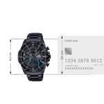 Casio Edifice Black Men's Analog Chronograph Watch ED568 IND EQS-940DC-1BVUDF