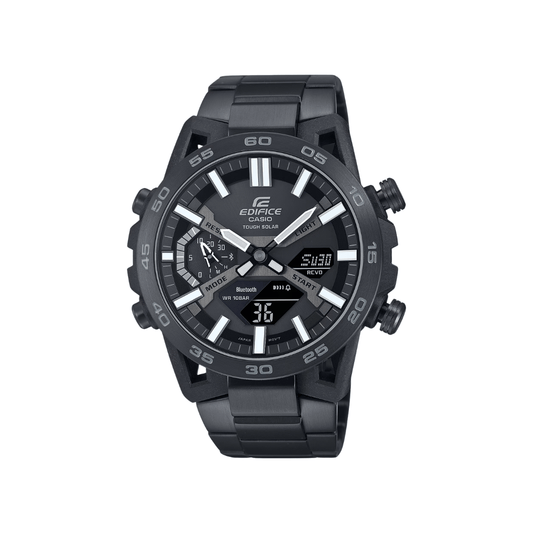 Casio Edifice Sospensione Black Dial Bluetooth | Tough Solar Mens Watch ED608 - ECB-2000DC-1B