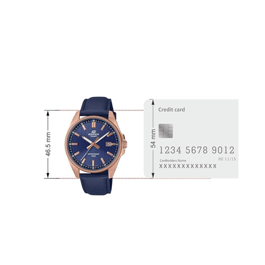 Casio Edifice Blue Dial Mens Watch ED617 - EFV-150CL-2AV