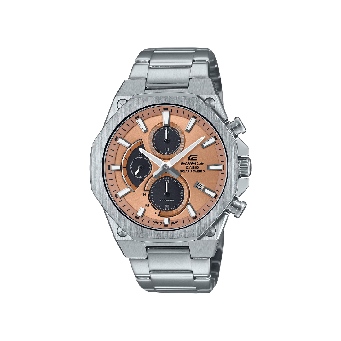 Casio Edifice Chronograph Mud Color Dial Slim Line with Sapphire Crystal Mens Watch ED644 - EFS-S570D-5A