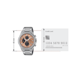 Casio Edifice Chronograph Mud Color Dial Slim Line with Sapphire Crystal Mens Watch ED644 - EFS-S570D-5A