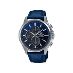 Casio Edifice Blue Dial Chronograph Leather Strap Mens Watch ED648 - EFB-670SBL-2AV