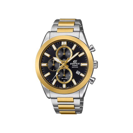 Casio Edifice Black Gold Dial Men's Watch ED667 - EFB-710SG-1AVUDF