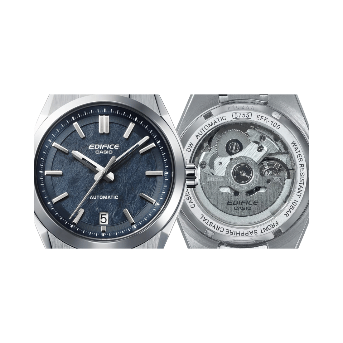Casio Edifice Automatic Blue Dial Mens Watch ED670 - EFK-100D-2A